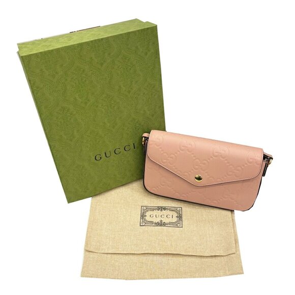 GUCCI Pink Leather Shoulder Bag - Picture 14 of 14